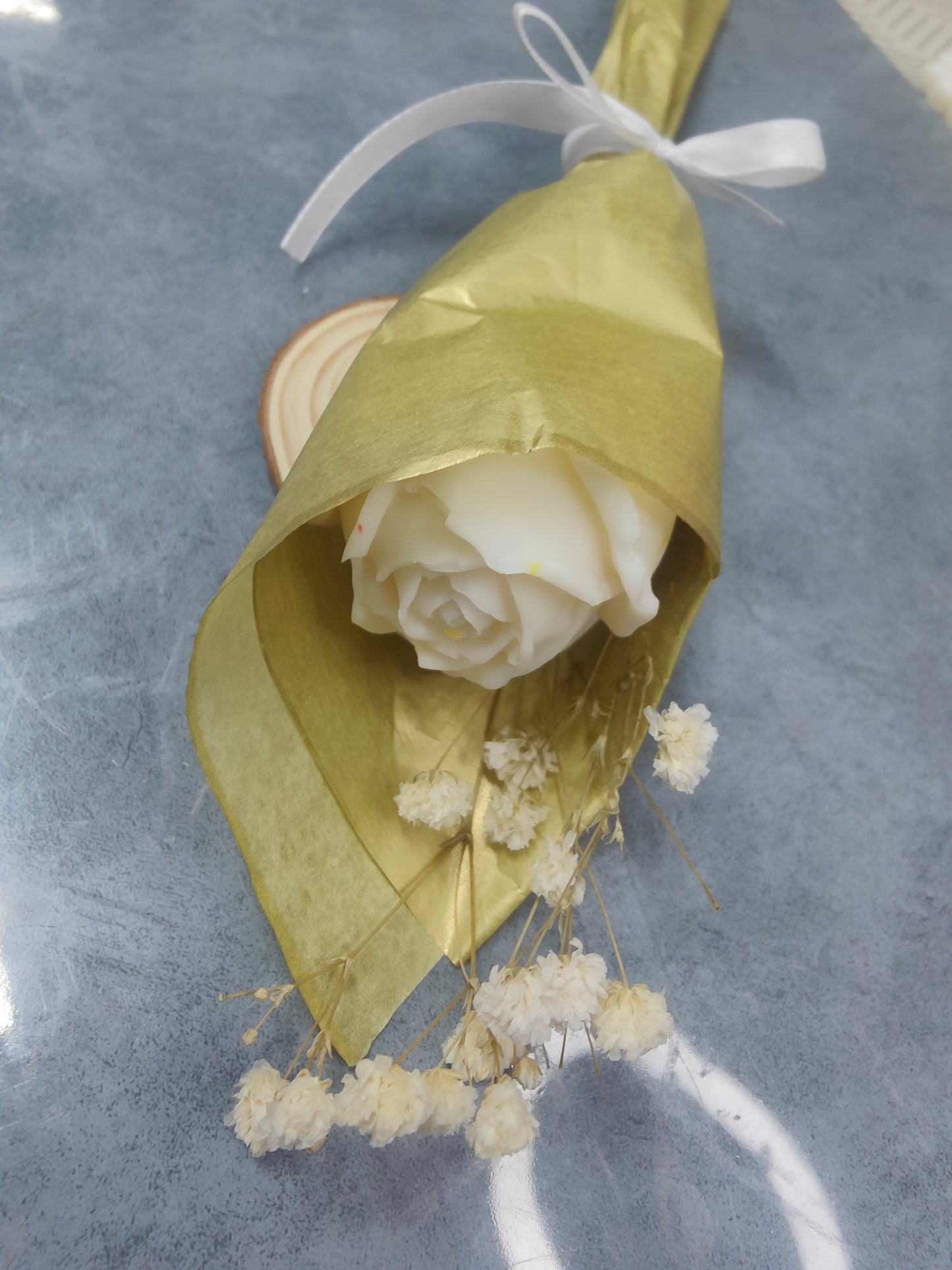 Vela ramitos de rosas