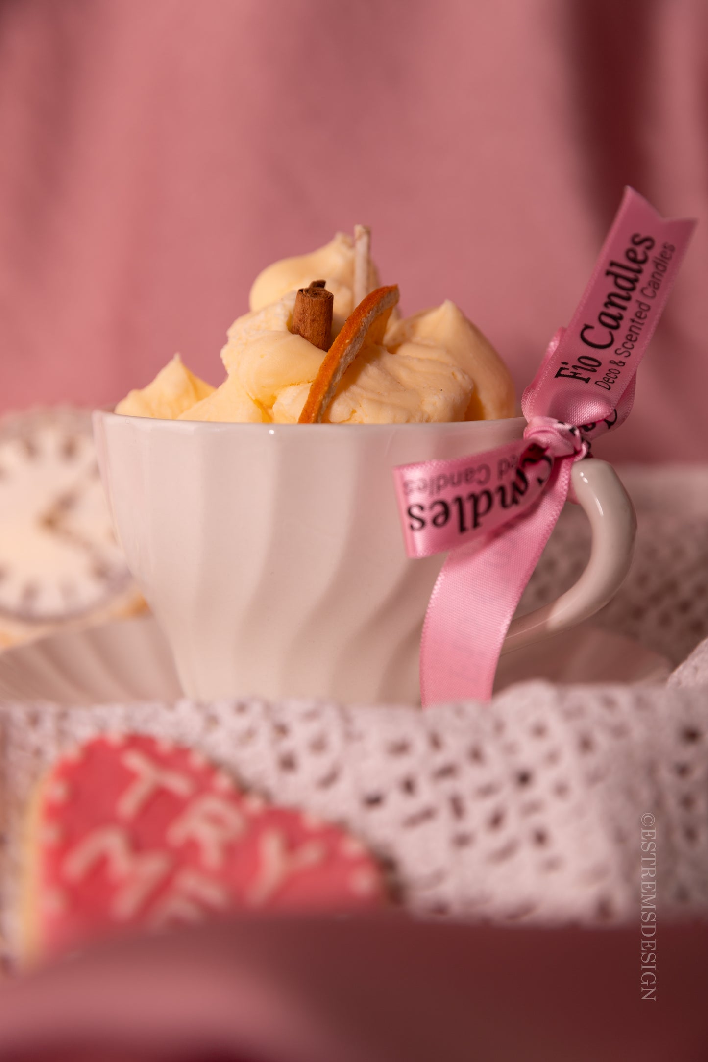 Vela postre vintage