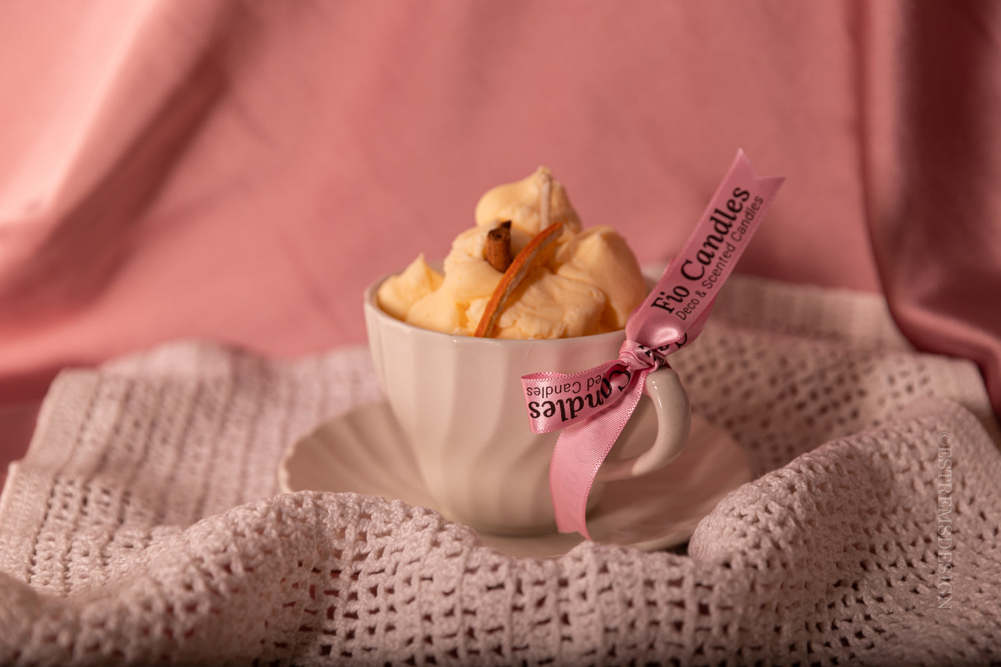 Vela postre vintage