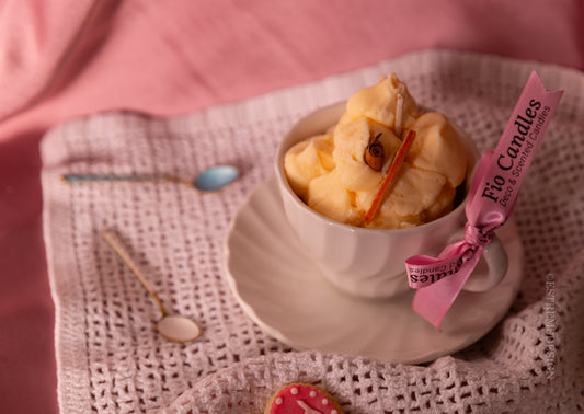 Vela postre vintage
